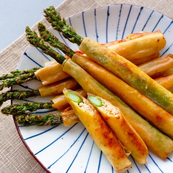 食べ応え抜群、みんなが大好きな味！ アスパラの明太チーズスティック