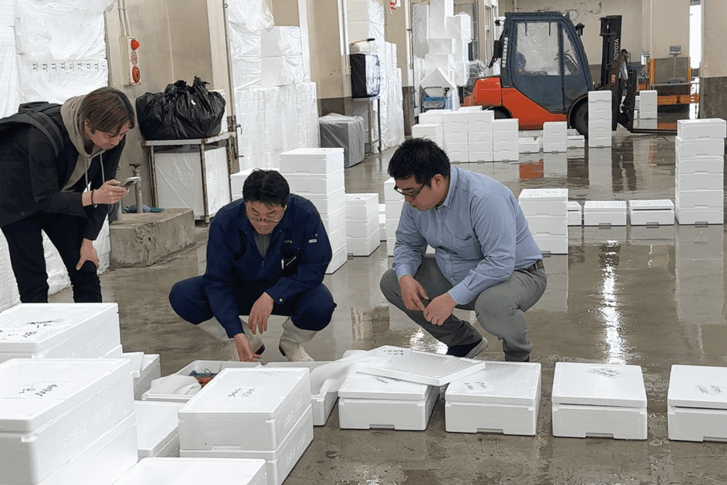 増毛漁業協同組合の市場