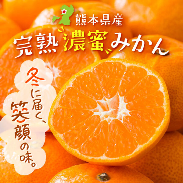 旬の産直品「熊本県産 完熟濃蜜みかん」の販売を開始しました。