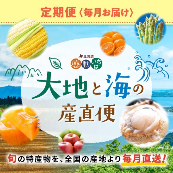 とれたて産直品が毎月届く、定期便「大地と海の産直便」が新登場！
