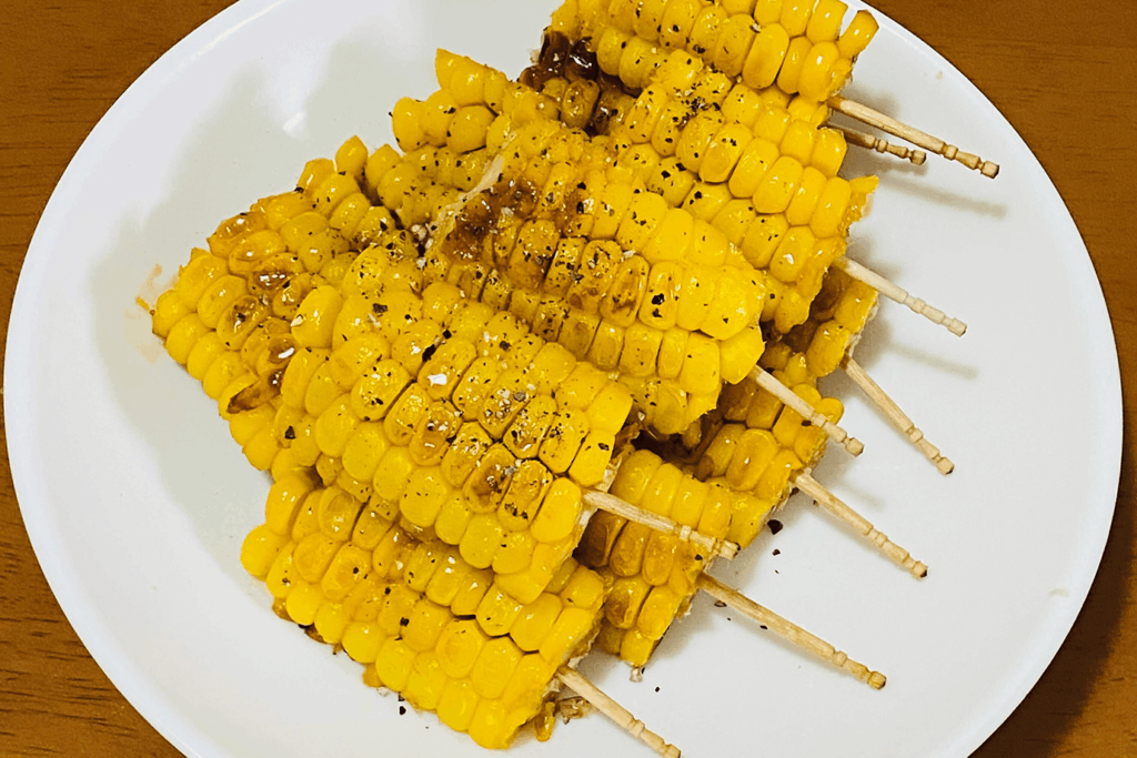 とうきびの串焼き