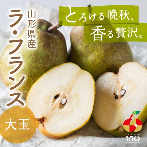 旬の産直品「山形県産 ラ・フランス 大玉」の販売を開始しました。